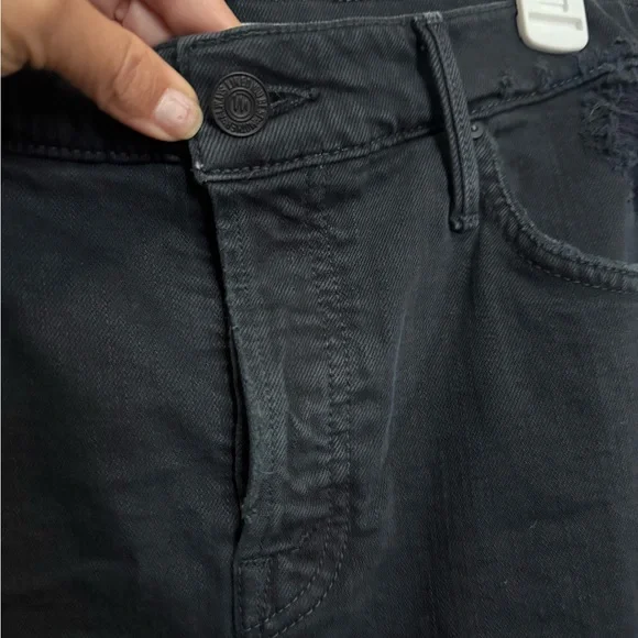 MOTHER The Vagabond Mini Fray Denim Skirt - 27 - Picture 6 of 10